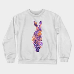 An elf rabbit spirit watercolor Crewneck Sweatshirt